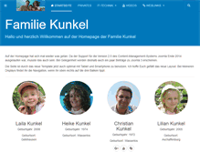 Tablet Screenshot of familie-kunkel.com